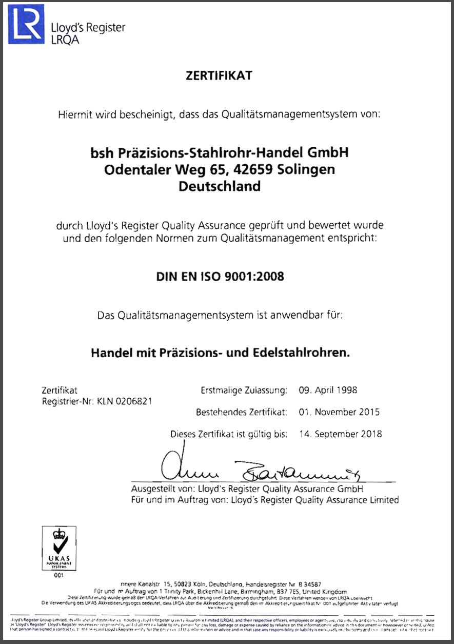 Qualit tssicherung bsh